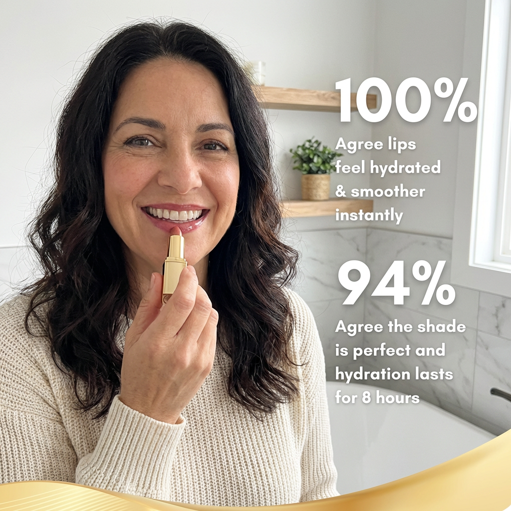 SkinSync™ pH-Adaptive Lipstick.